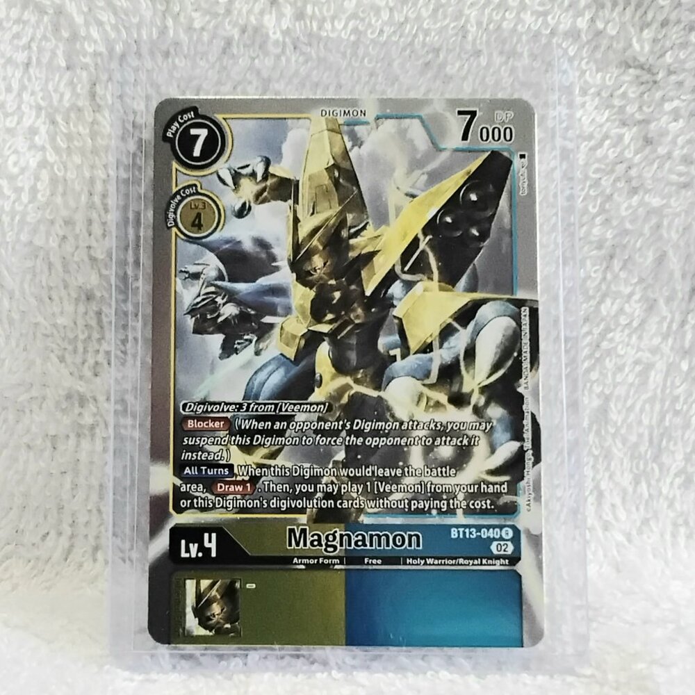 5/$20 Mint Magnamon Digimon Holo Card BT13-040 R by Bandai!!
